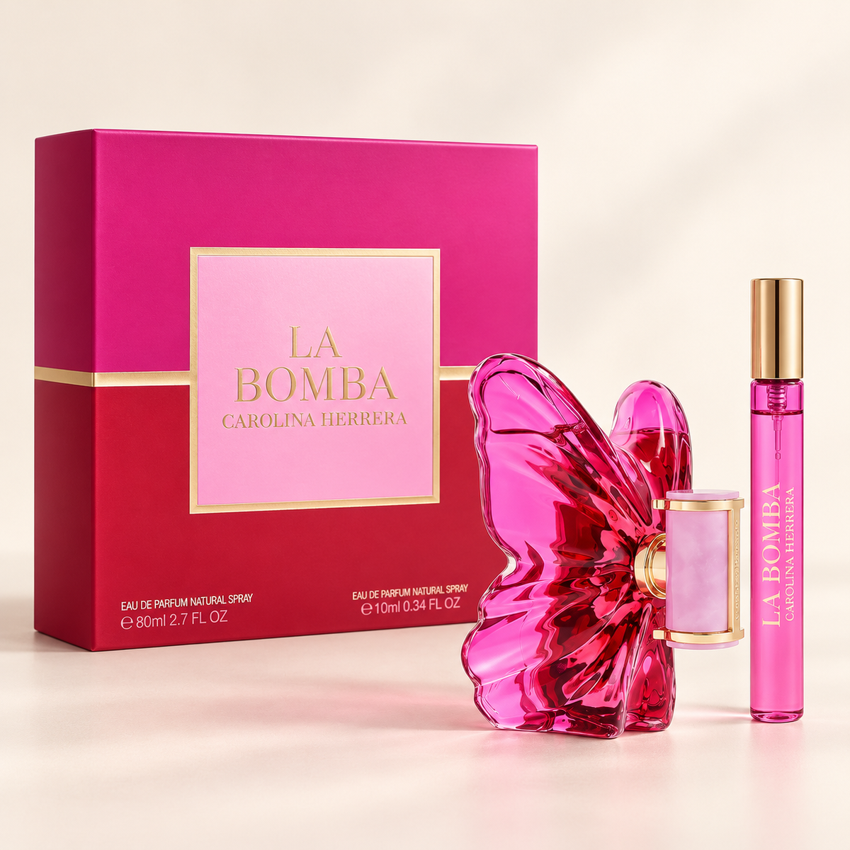 La Bomba 2-Piece Set for Women by Carolina Herrera — generated studio image of set contents