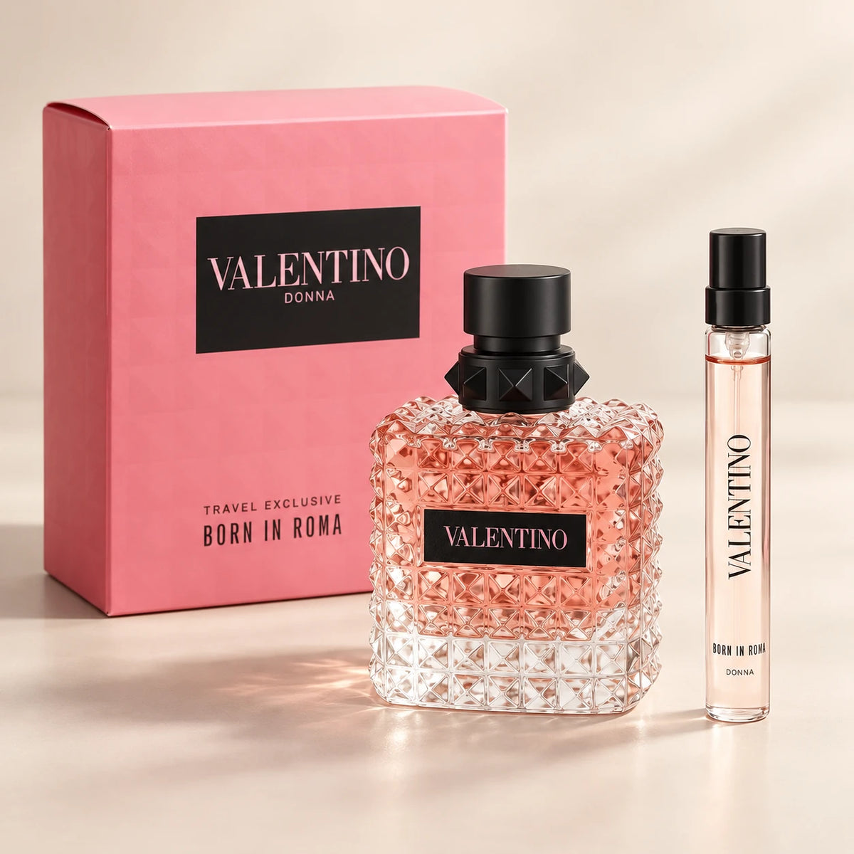 Donna Born In Roma 2-Piece Set for Women by Valentino — generated studio image of set contents