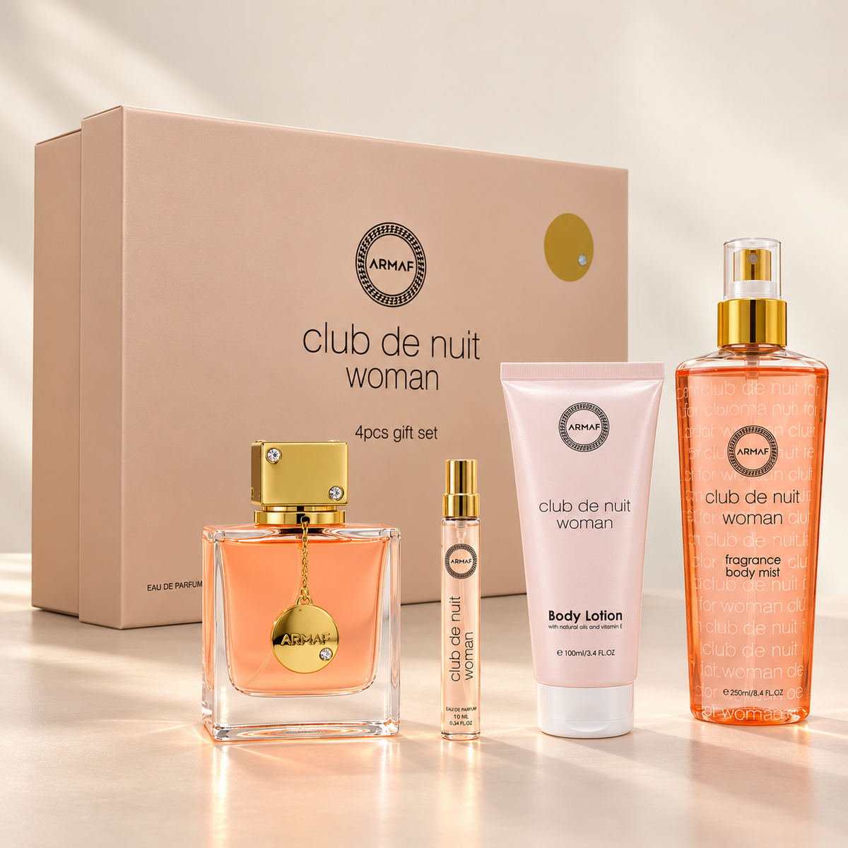 Club De Nuit 4-Piece Set for Women by Armaf — generated studio image of set contents