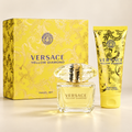 Yellow Diamond 2-Piece Set for Women by Versace — generated studio image of set contents
